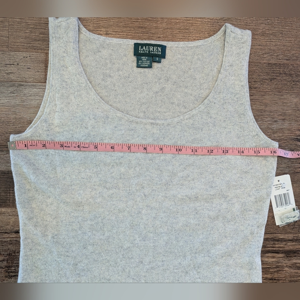 NWT Ralph Lauren Silk Cashmere Tank Top Sz Small - Picture 13 of 13